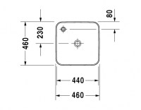 LAVABO ENCIMERA RECTIFICADO STARCK 1 DURAVIT